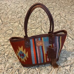 Like New Rare Will Leather Goods Oaxacan Everyday Tote Used 1x